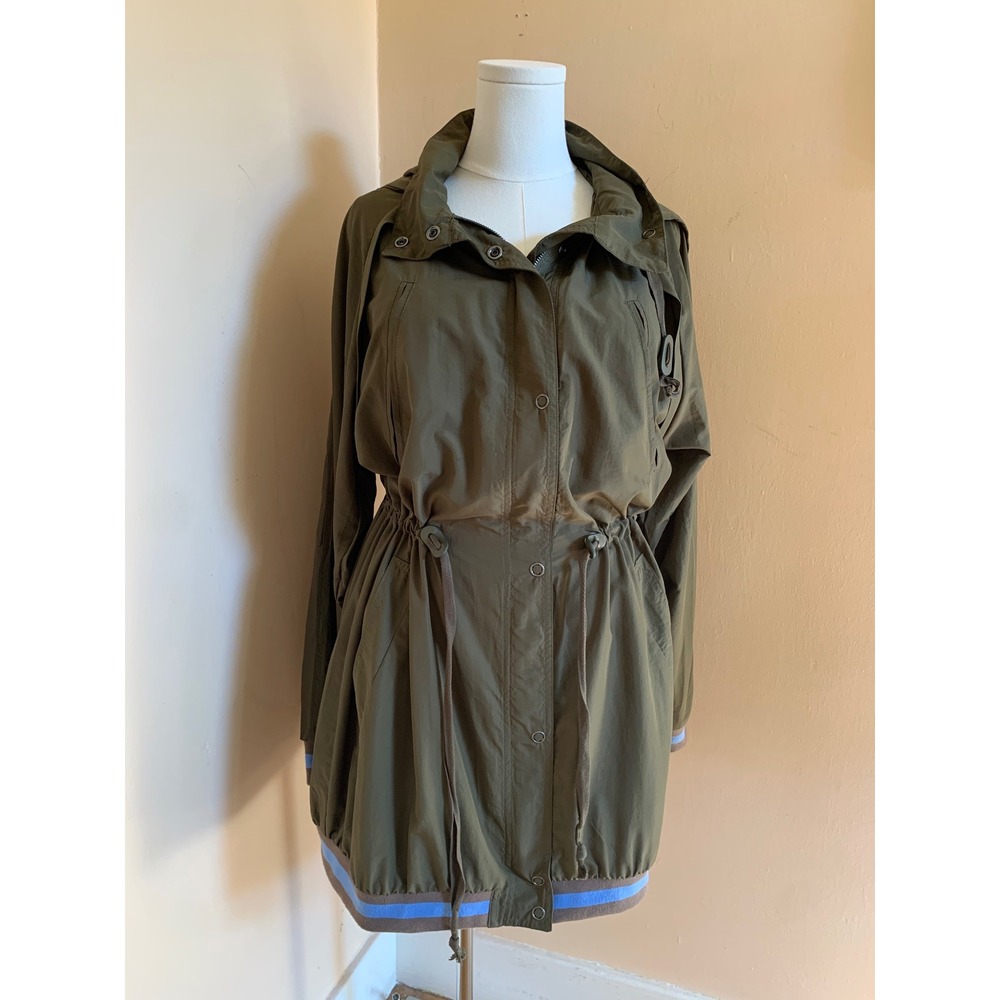 Free People Windswept Jacket Olive Green Utility Anorak Windbreaker M